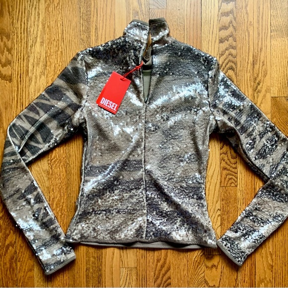 Diesel Tops - Diesel Women's Sequined Top